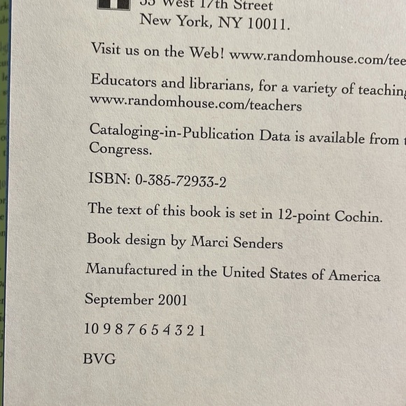 First Edition 2nd Print Ann Brashares The Sisterhood of the Traveling Pants book - Picture 7 of 12